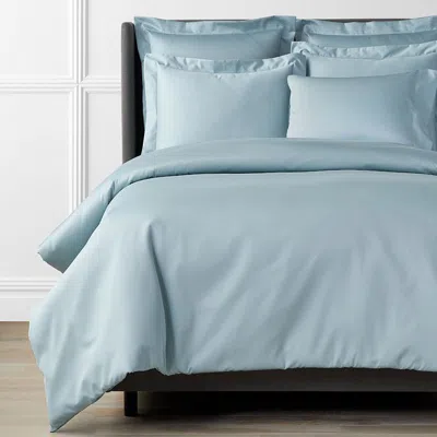The Company Store Premium Smooth Supima® Cotton Wrinkle-free Sateen Duvet Cover In Blue