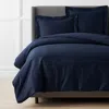 The Company Store Premium Smooth Supima® Cotton Wrinkle-free Sateen Duvet Cover In Blue