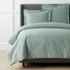 The Company Store Premium Smooth Supima® Cotton Wrinkle-free Sateen Duvet Cover In Green/teal/turquoise Blue