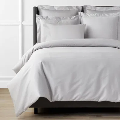 The Company Store Premium Smooth Supima® Cotton Wrinkle-free Sateen Duvet Cover In Light Gray