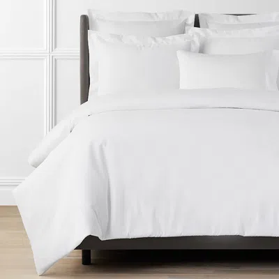 The Company Store Premium Smooth Supima® Cotton Wrinkle-free Sateen Duvet Cover In White