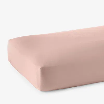 The Company Store Premium Smooth Supima® Cotton Wrinkle-free Sateen Fitted Bed Sheet In Pink