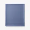 The Company Store Premium Smooth Supima® Cotton Wrinkle-free Sateen Flat Bed Sheet In Blue Dusk