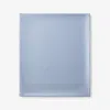 The Company Store Premium Smooth Supima® Cotton Wrinkle-free Sateen Flat Bed Sheet In Blue Shadow