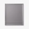 The Company Store Premium Smooth Supima® Cotton Wrinkle-free Sateen Flat Bed Sheet In Gray