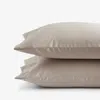 The Company Store Premium Smooth Supima® Cotton Wrinkle-free Sateen Pillowcase Set In Beige