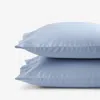 The Company Store Premium Smooth Supima® Cotton Wrinkle-free Sateen Pillowcase Set In Blue Shadow
