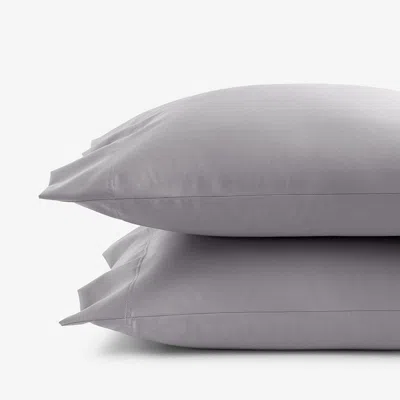 The Company Store Premium Smooth Supima® Cotton Wrinkle-free Sateen Pillowcase Set In Gray