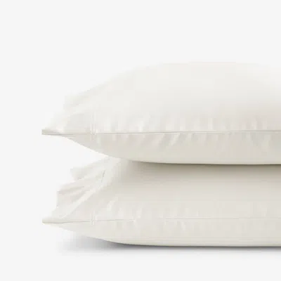 The Company Store Premium Smooth Supima® Cotton Wrinkle-free Sateen Pillowcase Set In Ivory