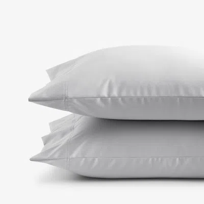 The Company Store Premium Smooth Supima® Cotton Wrinkle-free Sateen Pillowcase Set In Light Gray