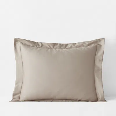 The Company Store Premium Smooth Supima® Cotton Wrinkle-free Sateen Sham In Beige