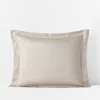 The Company Store Premium Smooth Supima® Cotton Wrinkle-free Sateen Sham In Beige/ivory
