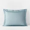 The Company Store Premium Smooth Supima® Cotton Wrinkle-free Sateen Sham In Blue