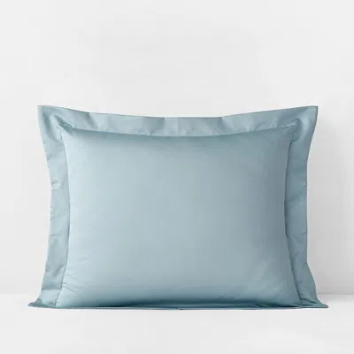 The Company Store Premium Smooth Supima® Cotton Wrinkle-free Sateen Sham In Blue
