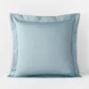 The Company Store Premium Smooth Supima® Cotton Wrinkle-free Sateen Sham In Blue