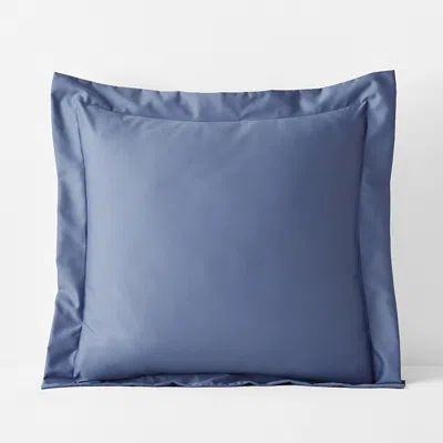 The Company Store Premium Smooth Supima® Cotton Wrinkle-free Sateen Sham In Blue Dusk