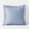 The Company Store Premium Smooth Supima® Cotton Wrinkle-free Sateen Sham In Blue Shadow