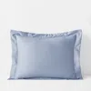 The Company Store Premium Smooth Supima® Cotton Wrinkle-free Sateen Sham In Blue Shadow