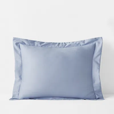 The Company Store Premium Smooth Supima® Cotton Wrinkle-free Sateen Sham In Blue Shadow