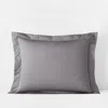 The Company Store Premium Smooth Supima® Cotton Wrinkle-free Sateen Sham In Gray