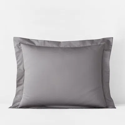 The Company Store Premium Smooth Supima® Cotton Wrinkle-free Sateen Sham In Gray