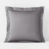 The Company Store Premium Smooth Supima® Cotton Wrinkle-free Sateen Sham In Gray