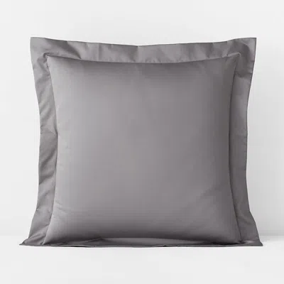 The Company Store Premium Smooth Supima® Cotton Wrinkle-free Sateen Sham In Gray