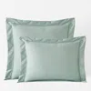 The Company Store Premium Smooth Supima® Cotton Wrinkle-free Sateen Sham In Green/teal/turquoise Blue