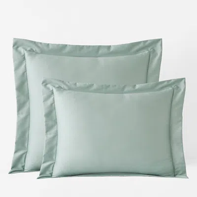 The Company Store Premium Smooth Supima® Cotton Wrinkle-free Sateen Sham In Green/teal/turquoise Blue