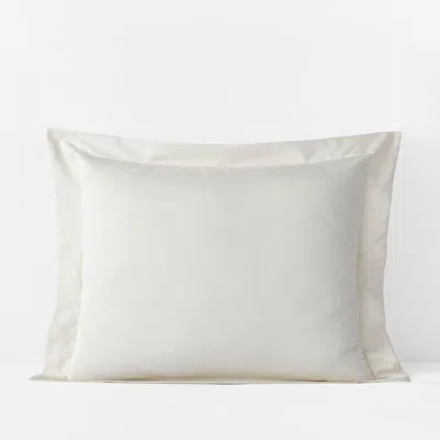 The Company Store Premium Smooth Supima® Cotton Wrinkle-free Sateen Sham In Ivory
