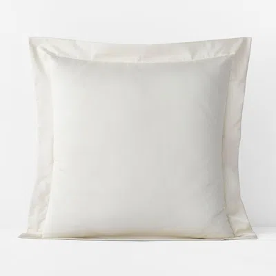 The Company Store Premium Smooth Supima® Cotton Wrinkle-free Sateen Sham In Ivory