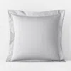 The Company Store Premium Smooth Supima® Cotton Wrinkle-free Sateen Sham In Light Gray