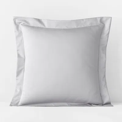 The Company Store Premium Smooth Supima® Cotton Wrinkle-free Sateen Sham In Light Gray