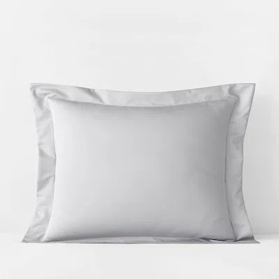 The Company Store Premium Smooth Supima® Cotton Wrinkle-free Sateen Sham In Light Gray