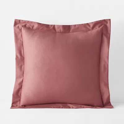The Company Store Premium Smooth Supima® Cotton Wrinkle-free Sateen Sham In Pink