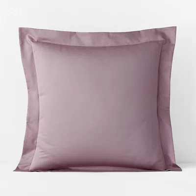 The Company Store Premium Smooth Supima® Cotton Wrinkle-free Sateen Sham In Purple