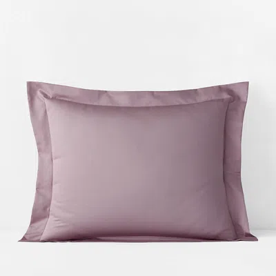 The Company Store Premium Smooth Supima® Cotton Wrinkle-free Sateen Sham In Purple