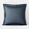 The Company Store Premium Smooth Supima® Cotton Wrinkle-free Sateen Sham In Steel Blue