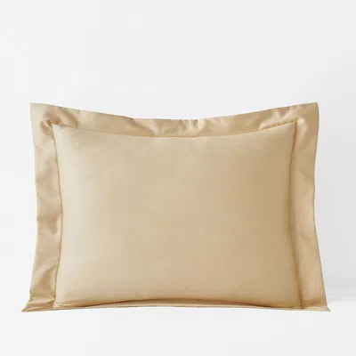 The Company Store Premium Smooth Supima® Cotton Wrinkle-free Sateen Sham In Yellow