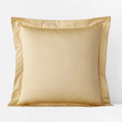 The Company Store Premium Smooth Supima® Cotton Wrinkle-free Sateen Sham In Yellow
