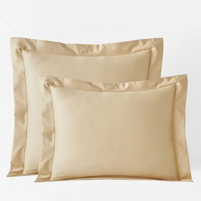 The Company Store Premium Smooth Supima® Cotton Wrinkle-free Sateen Sham In Yellow