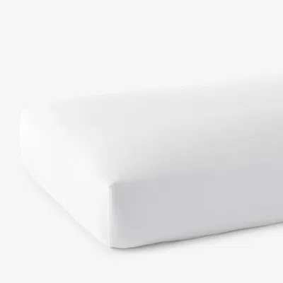 The Company Store Premium Smooth Supima® Cotton Wrinkle-free Sateen Fitted Bed Sheet In White