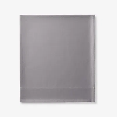 The Company Store Premium Smooth Supima® Cotton Wrinkle-free Sateen Flat Bed Sheet In Gray