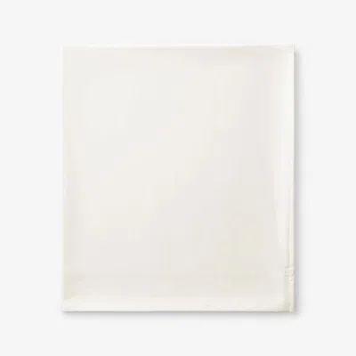 The Company Store Premium Smooth Supima® Cotton Wrinkle-free Sateen Flat Bed Sheet In Ivory