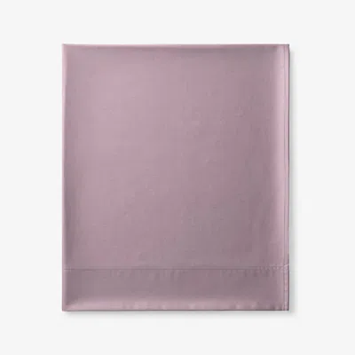 The Company Store Premium Smooth Supima® Cotton Wrinkle-free Sateen Flat Bed Sheet In Purple