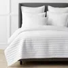 The Company Store Premium Smooth Wrinkle-free Sateen Quilted Coverlet In White