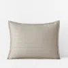The Company Store Premium Smooth Wrinkle-free Sateen Quilted Sham In Beige
