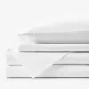 The Company Store Premium Ultra-cozy Cotton Flannel Bed Sheet Set In White