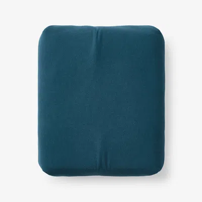 The Company Store Premium Ultra-cozy Cotton Flannel Fitted Bed Sheet In Blue