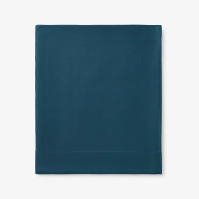 The Company Store Premium Ultra-cozy Cotton Flannel Flat Bed Sheet In Blue